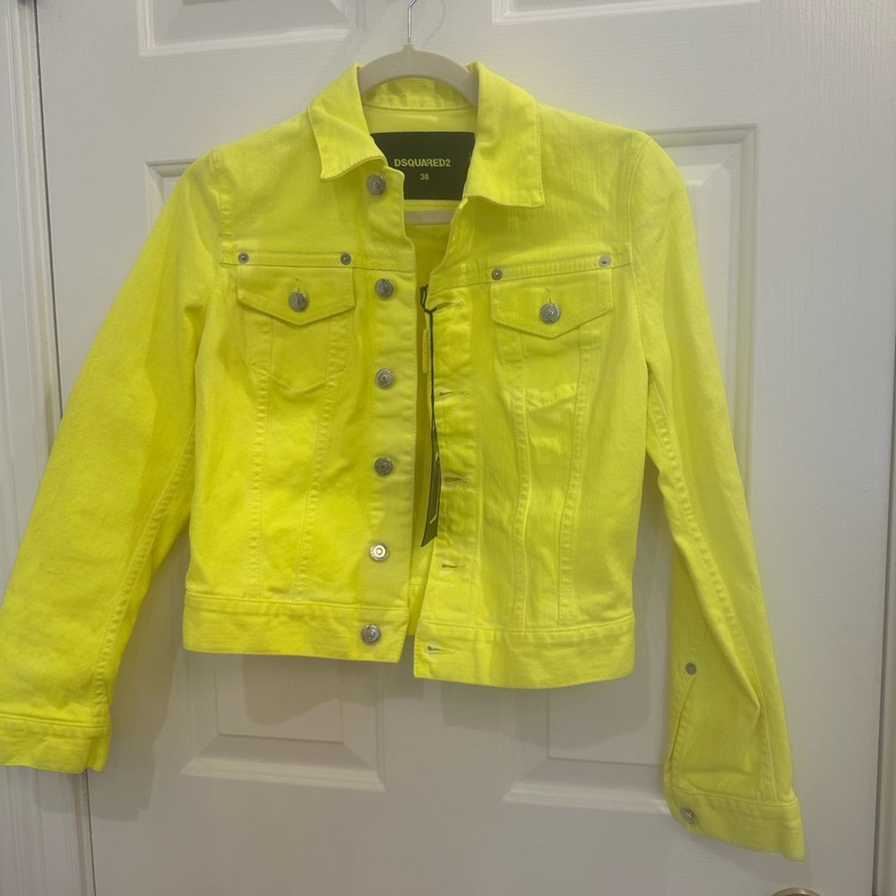 DSquared2 Neon Denim Jacket NWT